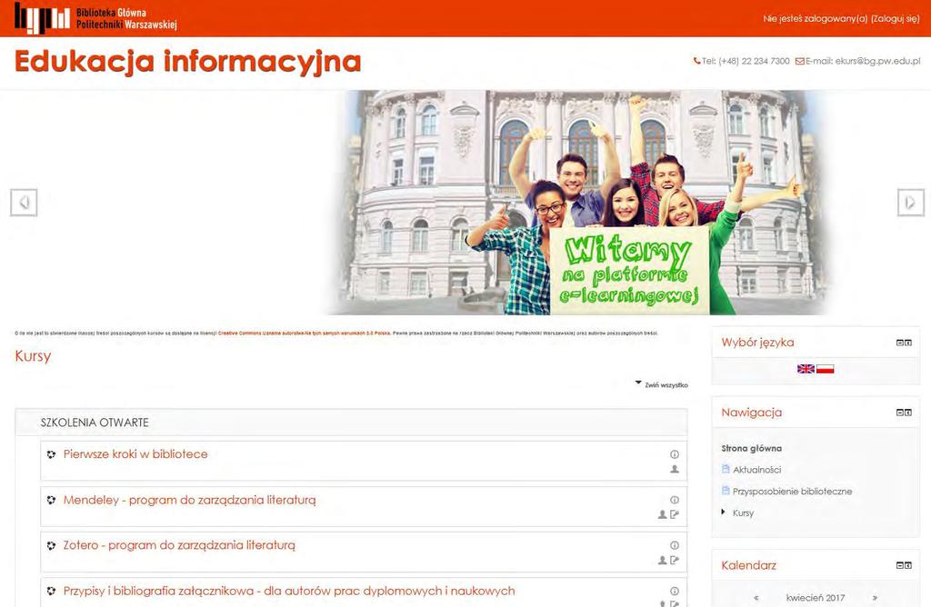 Usługi informacyjne online BGPW Platforma e-learningowa / платформа