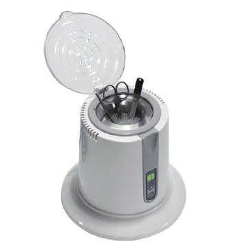 SPRZĘT KOSMETYCZNY BEAUTY EQUIPMENT sterylizator S-01 S-01 sterilizer Sterylizator kulkowy do dezynfekcji metalowych akcesoriów fryzjerskich i kos metycznych za pomocą temperatury (do 220 C).