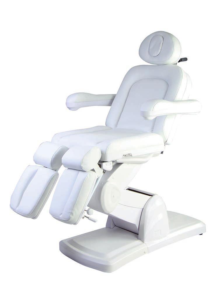 PEDICURE PEDICURE elektryczna regulacja oparcia 90 backrest electrically adjustable by 90 elektrycznie sterowana kołyska