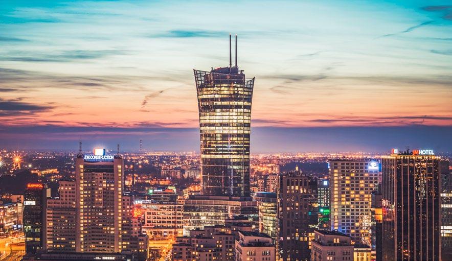 Warsaw Spire to wyjątkowe miejsce - połączenie nowoczesnych technologii, komfortu pracy i dbałości o środowisko. Przestrzeń łącząca strefę biurową i publiczną. Łączna powierzchnia 109 000 m 2.