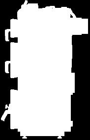 STRAŻAK II**; 3-czopuch; 4-wyczystka czopucha; 5-regulator elektroniczny; 6-bezpiecznik;