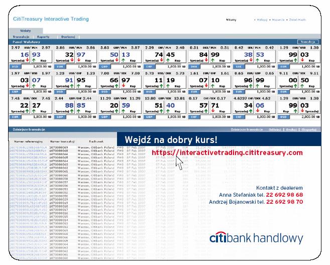 Działalność skarbcowa 18% (4Q7/4Q6) Wolumen transakcji wymiany walutowej z klientami niebankowymi 87% (4Q7/4Q6) Wynik na walutowych transakcjach opcyjnych 22% (4Q7/4Q6) Wolumen transakcji