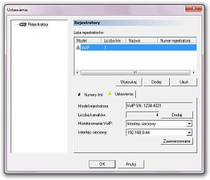 rozpocznie proces konfiguracji Naciśnij przycisk OK ekranu powitalnego 4 Rejestrator VoIP zostanie automatycznie wykryty na podstawie klucza