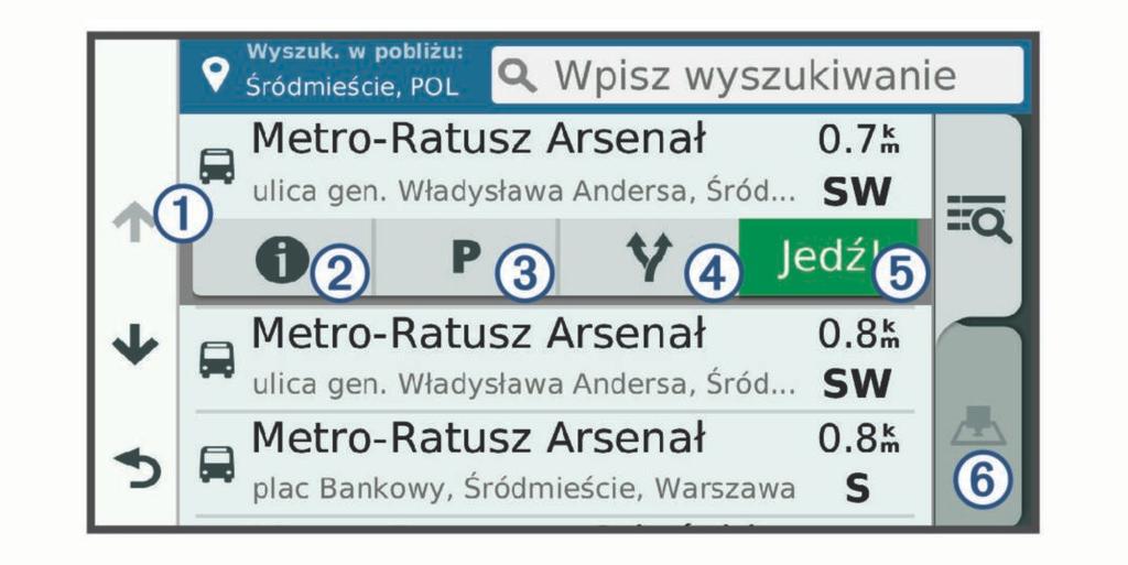 wyszukiwania z widocznymi czterema ostatnio wybranymi celami podróży. 1 Wybierz kolejno Dokąd? > Kategorie. 2 Wybierz kategorię.