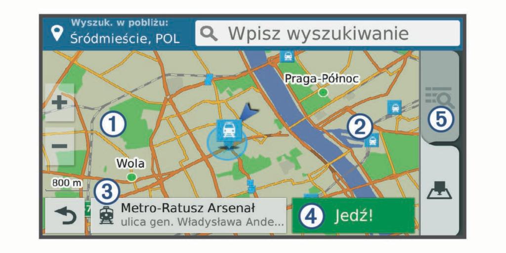 W razie potrzeby wybierz podkategorię, a następnie wybierz cel podróży.