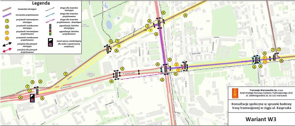 Raport z konsultacji społecznych w sprawie budowy trasy tramwajowej w ciągu ul. Kasprzaka 13 Rys. 4.