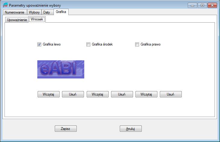 Rysunek 93Wybory Parametry- Grafika Zakładka Grafika umożliwia