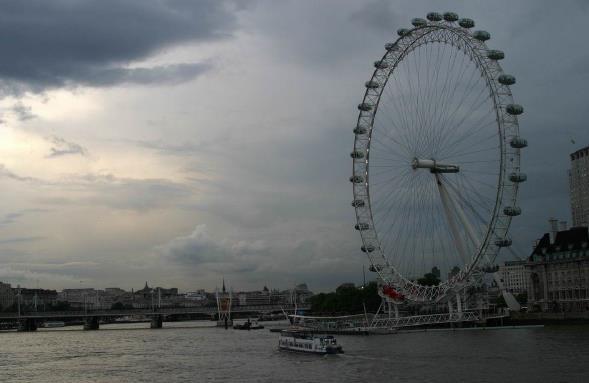 7. London Eye A recent but already very popular tourist attraction is the London Eye, a giant observation wheel located in the Jubilee Gardens on the South Bank.