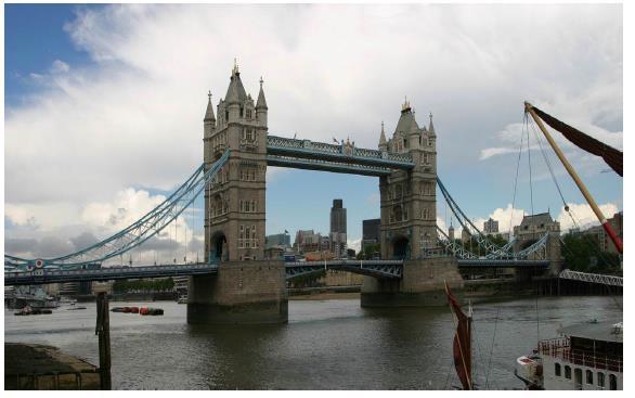 5. Tower Bridge London's Tower Bridge is one of the most recognizable bridges in the world. Its Victorian Gothic style stems. The bridge was completed in 1894.