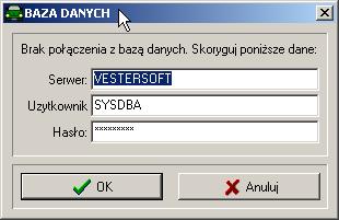 jednostanowiskowe nadpisze bieżące dane w programie. 20 Baza danych Dostęp do bazy danych ustawiany jest podczas pierwszego uruchomienia programu punkt 10.