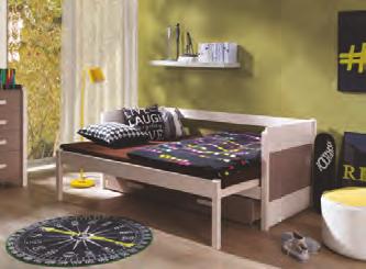 Łóżko 2 osobowe rozsuwane (materac 180/80) - 190x80x92 cm Dostępne kolory płyty dla każdego Po wysunięciu dolnego łóżka