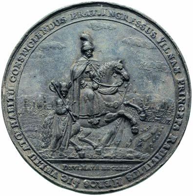 1004 MEDALE POLSKA *1004. Janusz Radziwi - hetman litewski i wojewoda wileƒski, kopia medalu autorstwa S.