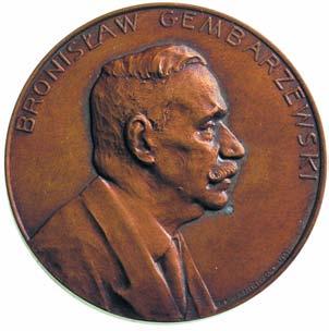 1108 *1108. Bronis aw Gembarzewski, medal autorstwa S. R. Lewandowskiego 1937 r.