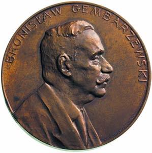 Bronis aw Gembarzewski, medal sygnowany S. R. Lewandowski 1937 r.