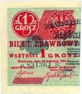1924 wystawione dla Polskiej Krajowej Kasy Po yczkowej w zamian za skupione