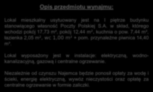 w skład, którego wchodzi pokój 17,73 m², pokój 12,44 m², kuchnia o