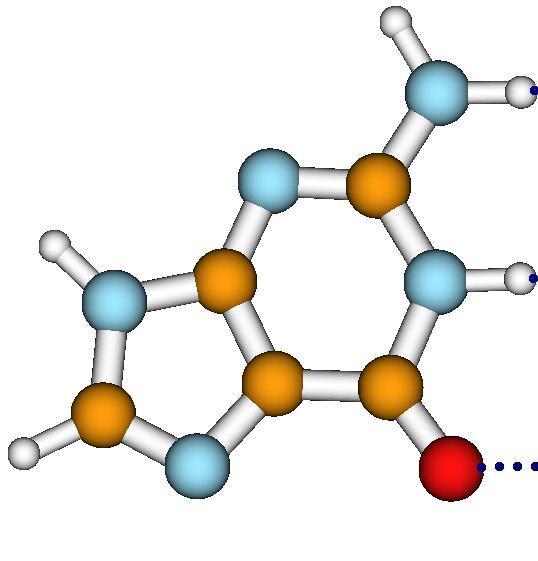 Ważna własność wiązań wodorowych: GC dimer G i C monomery