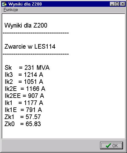 Okno węzła z naniesionymi