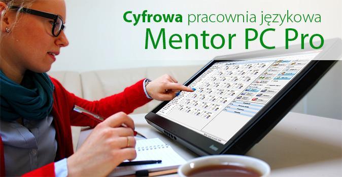 Pracownia językowa Mentor PC PRO 16stanowiskowa Pracownia Mentor PC Pro to najnowszy projekt firmy Mentor, lidera w segmencie laboratoriów językowych.