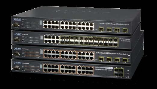 Zarządzalne skalowalne przełączniki 10G warstwy 2+ z IPv6 Seria SGS-5220 SGS-5220-24T2X 24 porty 10/100/1000Base-T 4 porty 100/1000Base-X SFP 2 porty 1000/10G SFP+ Uplink 2 porty 10G SFP+ do