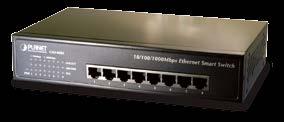 Zarządzalne przełączniki Fast Ethernet warstwy 2 Seria zarządzalnych przełączników Planet FGSW to najlepsze rozwiązanie dla niedrogich rozwiązań sieciowych instalowanych w kampusach, gdzie wymagane