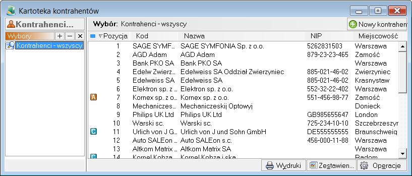 Pojęcia podstawowe 7 Słowniki, zdefiniowane przez użytkownika programu, mogą być również grupą kont analitycznych.