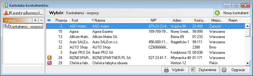 pozycji. Wpisywany tekst nie pojawia się na ekranie, ale zaznaczenie bieżącej pozycji w tabeli będzie się przesuwać, ustawiając się na wierszu tabeli odpowiadającemu wprowadzanemu tekstowi.