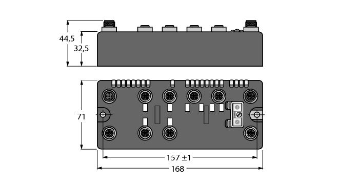 Kompaktowe, sieciowe moduły I/O On- Machine Urządzenie podrzędne EtherNet/IP, Modbus TCP lub PROFINET Zintegrowany switch ethernetowy Obsługa prędkości transmisji 10 Mbps / 100 Mbps Dwa męskie złącza