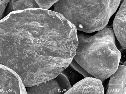 Zdjęcia z mikroskopu optycznego ziarn piasku kwarcowego po 9