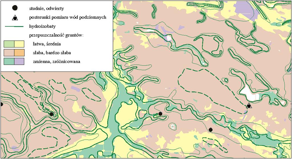 Zofia Szczepaniak-Kołtun, Tomasz Oberski Warstwy charakterystyczne tylko dla mapy hydrograficznej.