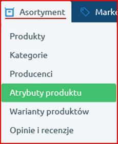 7.1.1.2.1 Atrybuty tworzenie słowników i pól własnych w Subiekcie Atrybuty są cechami opisującymi dany produkt. Dzięki nim można przedstawić specyfikację produktu.