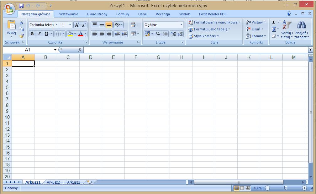 Microsoft Excel Pasek