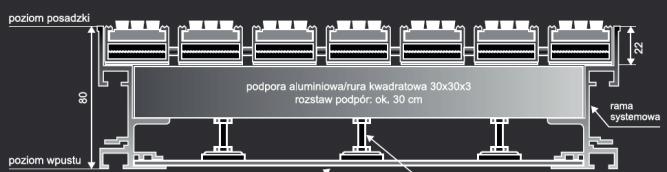 Kątownik aluminiowy mb 25 zł