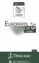 TOP - 30 HORTI; 35 NP TOP 30 HORTI - granulowany nawóz zawierający PHYSIO+ i MEZOCALC oraz AZOT, FOSFOR, POTAS, MAGNEZ, SIARKĘ, BOR i CYNK TOP 35 NP - granulowany nawóz zawierający PHYSIO+ i MEZOCALC