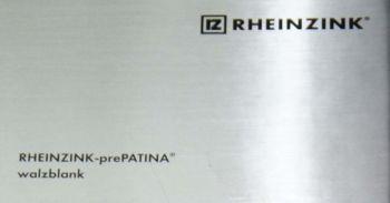 prepatina Walzblank prepatina Blaugrau prepatina Schiefergrau Rheinzink naturalny i patynowany Blachy - Walzblank, Blaugrau, Schiefergrau Systemy