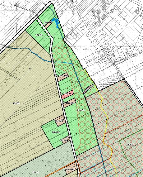 zachodniej części miasta - uwagi 73, 74 i 416 dot. terenów w rejonie ulic Złotowskiej i Owczej Obowiązujący mpzp z 2008 r.