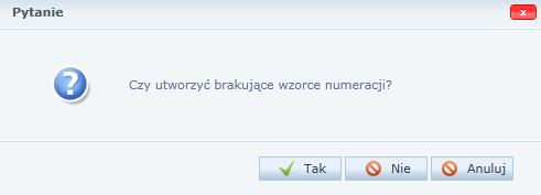 Standardowo program jest wyposażony w kilka typowych wzorców, które można modyfikować, dostosowując ich budowę do swoich potrzeb. Zawsze można także wprowadzić swoje własne wzorce numeracji.