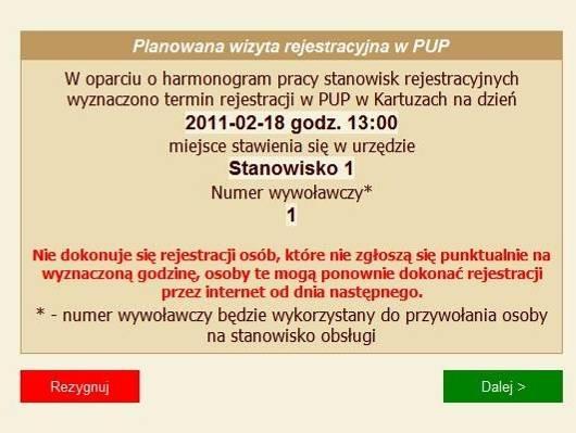 Na podany adres poczty elektronicznej zostanie przesłana informacja dotycząca procesu rejestracji. 10.