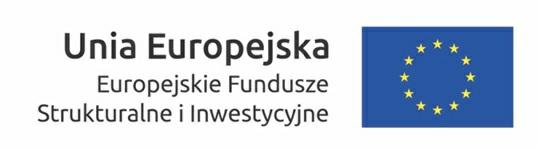 barwy RP z napisem Rzeczpospolita Polska oraz znak UE tylko z napisem Unia Europejska. Zawsze stosuje się pełny zapis nazwy Rzeczpospolita Polska, Unia Europejska i Fundusze Europejskie.