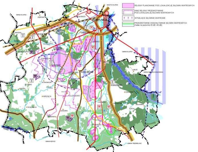 Farmy wiatrowe na terenie Gminy Kobylnica W budowie jest trzecia farma wiatrowa z 27 turbinami o mocy 3 MW.