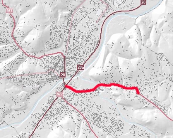 Droga wojewódzka nr 993 w Gorlicach 38. Droga wojewódzka nr 993 w Gorlicach 38.1. Opis obszaru 38.1.1. Analizowany odcinek drogi wojewódzkiej DW993 o długości 1,8 km obejmuje kilometraż od 0+000 do 1+800.