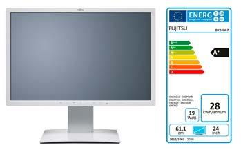 Data Sheet FUJITSU Monitor B24W-7 LED Monitor do wymagających zadań: szeroki ekran o przekątnej 61 cm (24 cali) Najlepsze rozwiązania z zakresu ergonomii pracy i energooszczędności w produktach