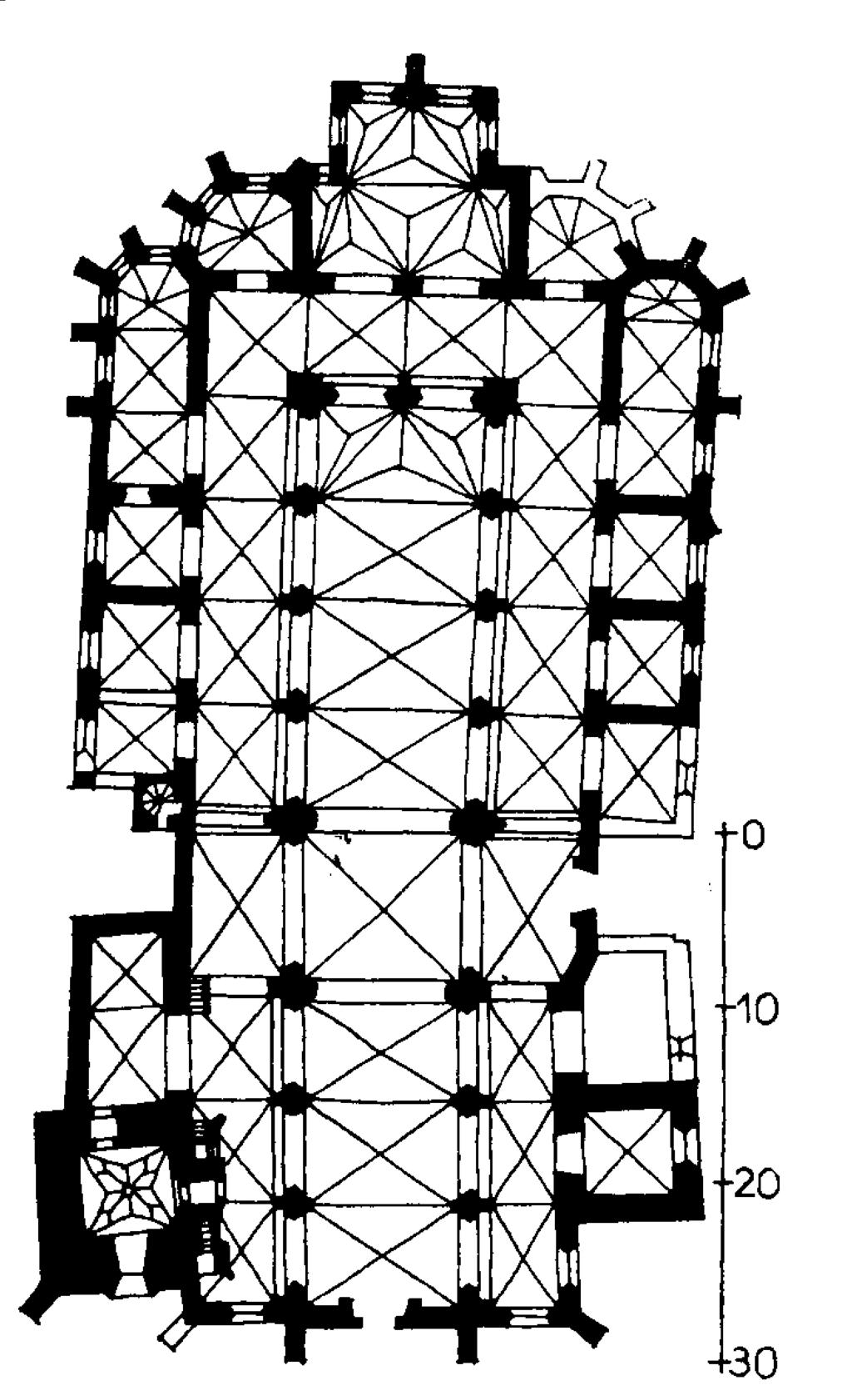 Katedra wawelska (rzut) Źródło: M. Buchner, A. Buchner, J.