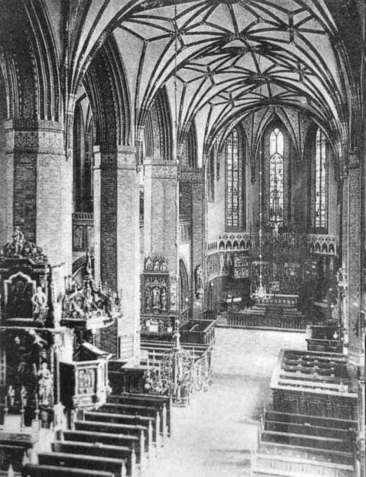 Kościół halowy w Braniewie stan sprzed 1945 r.