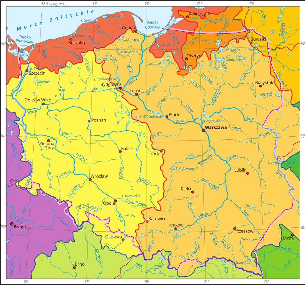 Charakterystyczną cechą obu największych dorzeczy jest ich asymetria, tzn.