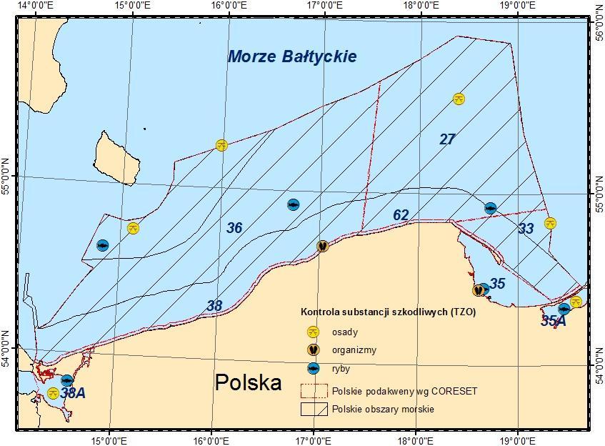 Program substancje zanieczyszczające i efekty zanieczyszczeń (C8 i C9) Praca nad propozycją monitoringu w zakresie substancji szkodliwych polegała na wytypowaniu zarówno samych wskaźników, jak