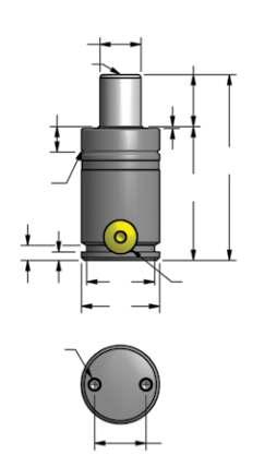 eria UH Azotowe, UH.0600 5 kn / 0.5 ton R1.04 7.28 12.5.49 4.16 2 x M6 głębokość 15.59 ø20.79 M8 ø33 1.30 ø38 1.496 1.04 25.984 TO - Model standardowy G 1/8 Numer części mm inch UH.0600.010 10 0.