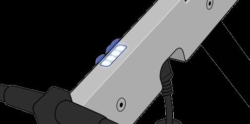 USB z prawej strony wyświetlacza oraz prawidłowo podłączony do urządzenia nadawczo-odbiorczego.