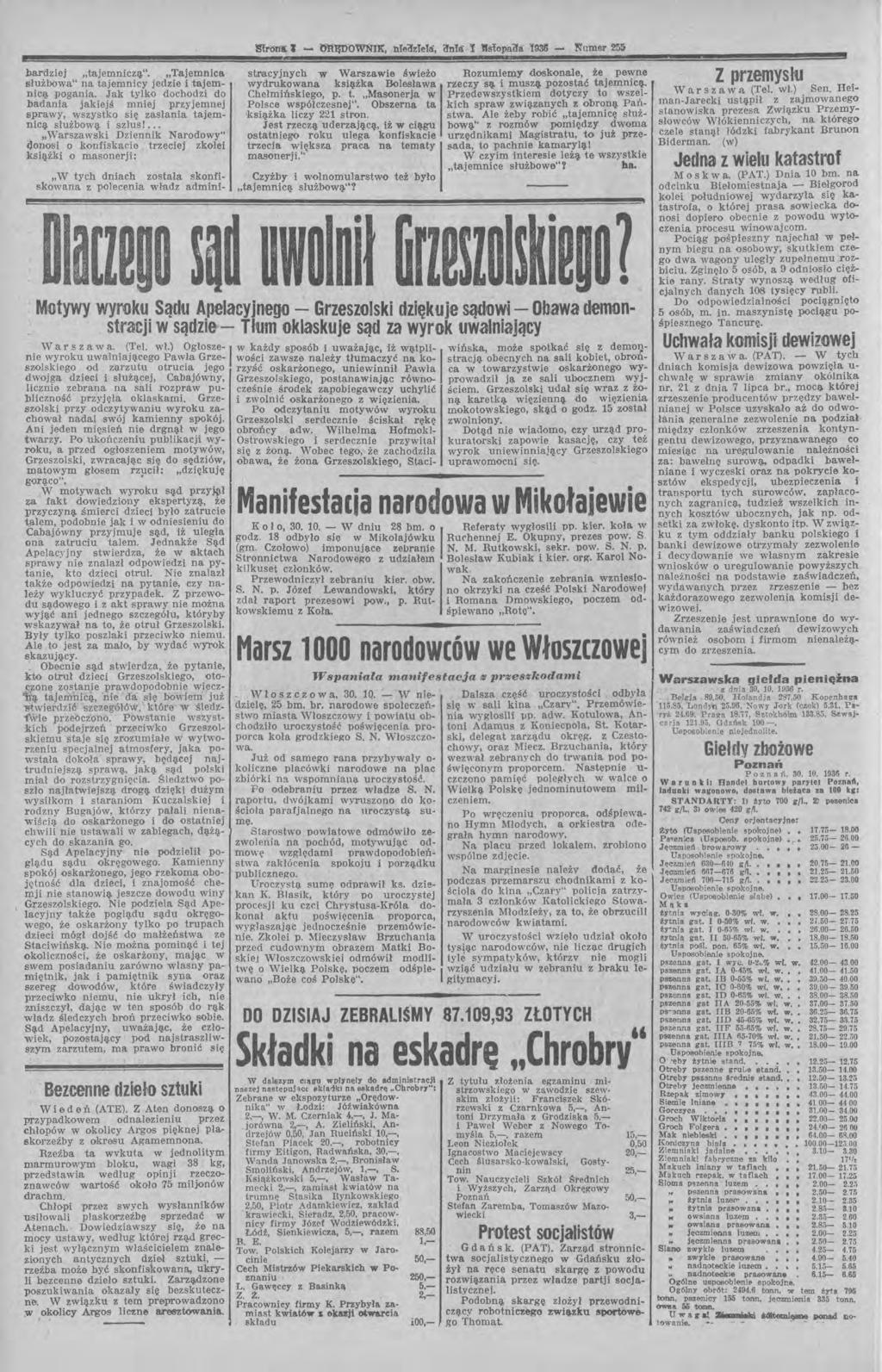 bardziej "tajemniczlł". "Tajemnica służbowa" na tajemnicy jedzie i tajemnicą pogania. Jak tylko dochodzi do badania jakiejś mniej przyjemnej sprawy, wszystko się zasłania tajemnicą służbową i szlus!