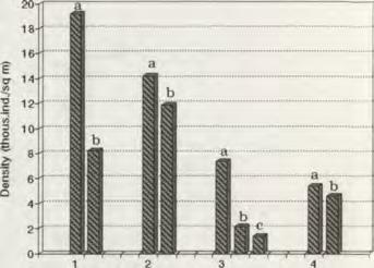 Abundance of Collembola species under crown of single oak tree and in the surrounding meadow O a k S p e c ie s N e a r 1 m a w a y M e a d o w T o ta l tr u n k fr o m tr u n k Isotoma notabilis S